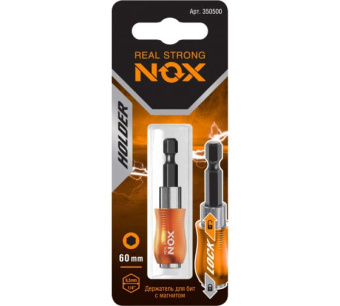 фото Держатель для бит Nox Quick Lock 60мм E6,3 карта (350500) Центр Кровли картинка Держатель для бит Nox Quick Lock 60мм E6,3 карта (350500) Центр Кровли