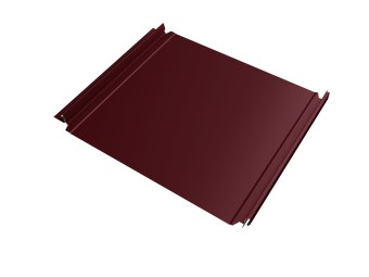 картинка Кликфальц Double Pro Grand Line 0,5 Satin с пленкой на замках RAL 3005 красное вино Центр Кровли