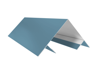 картинка Планка угла внешнего составная верхняя 0,45 Drap TX RAL 5024 пастельно-синий (3м) Центр Кровли