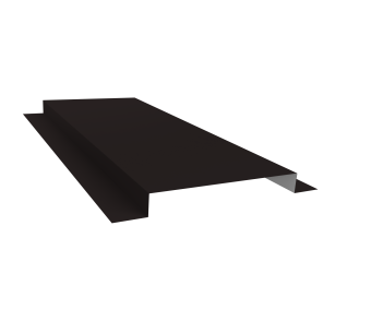 картинка Планка кожуха сегментного 150 0,5 Satin с пленкой RAL 9005 черный (1,5м) Центр Кровли