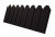 Профнастил C10B фигурный 0,5 Drap TX RAL 9005 черный Центр Кровли