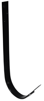 картинка Крюк длинный Grand Line 125 мм RAL 9005 черный Центр Кровли