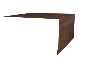 фото Планка околооконная простая 250х50 0,4 Print Premium Cherry Wood Dark FTC (3м) Центр Кровли картинка Планка околооконная простая 250х50 0,4 Print Premium Cherry Wood Dark FTC (3м) Центр Кровли