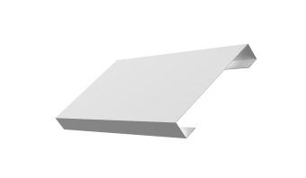 картинка Ламель лицевая 125 забора жалюзи Texas 0,45 PE-Double с пленкой RAL 9003 сигнальный белый Центр Кровли