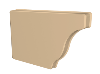 картинка Заглушка желоба левая Vortex Lite 130мм RAL 1014 слоновая кость Центр Кровли