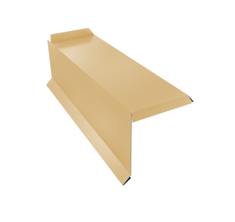 картинка Планка торцевая сегментная 30мм Левая 0,7 PE с пленкой RAL 1014 слоновая кость Центр Кровли