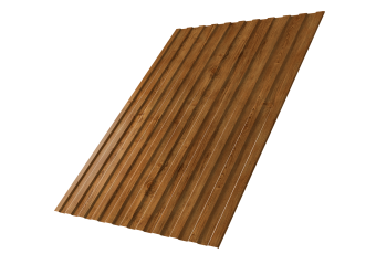 картинка Профнастил С8A v01 0,45 Print-Double Elite Golden Wood Центр Кровли