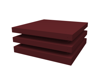 фото Колпак на столб плоский елка 390х390мм 0,45 PE с пленкой RAL 3005 красное вино Центр Кровли картинка Колпак на столб плоский елка 390х390мм 0,45 PE с пленкой RAL 3005 красное вино Центр Кровли