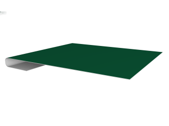 картинка Планка завершающая 0,5 Satin Matt RAL 6005 зеленый мох (3м) Центр Кровли