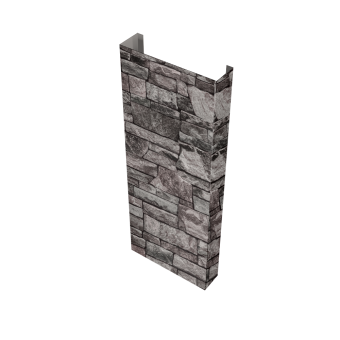 фото Полустолб для С8,С10 0,45 Print Elite с пленкой Fine Stone TwinColor (L1,8) Центр Кровли картинка Полустолб для С8,С10 0,45 Print Elite с пленкой Fine Stone TwinColor (L1,8) Центр Кровли