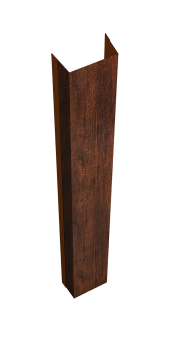 картинка Крепежная планка нижняя Texas 0,45 Print Premium Cherry Wood Dark FTC (3м) Центр Кровли