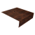 Планка околооконная простая 200х50 0,45 Print-Double Premium Cherry Wood Dark F (2м) Центр Кровли