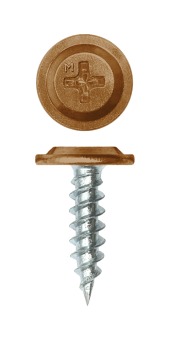 картинка Саморез ПШ Daxmer Pro 4,2х25 (500 шт) шлиц PH2 RAL 8001 Центр Кровли