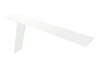 фото Планка карнизная фальц Grand Line 130х80 0,45 PE-Double с пленкой RAL 9003 сигнальный белый (3м) Центр Кровли картинка Планка карнизная фальц Grand Line 130х80 0,45 PE-Double с пленкой RAL 9003 сигнальный белый (3м) Центр Кровли