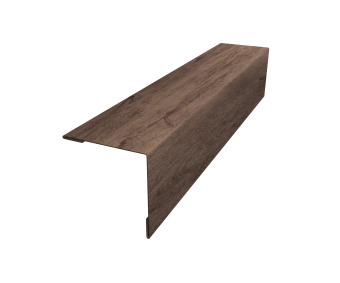 картинка Планка завершающая 50х50 жалюзи Milan 0,45 Print Premium Almond Wood Fresh (3м) Центр Кровли