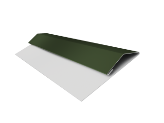 картинка Планка стартово-финишная Экобрус Grand Line 0,5 Satin Matt TX RAL 6020 хромовая зелень (2м) Центр Кровли