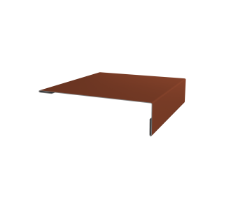 картинка Планка мансардная 0,5 PurLite Matt RAL 8004 терракота (2м) Центр Кровли