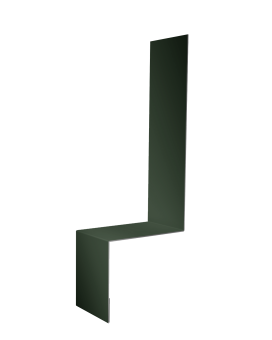 картинка Планка примыкание боковое фальц Grand Line 0,5 Satin Matt TX RAL 6020 хромовая зелень (3м) Центр Кровли