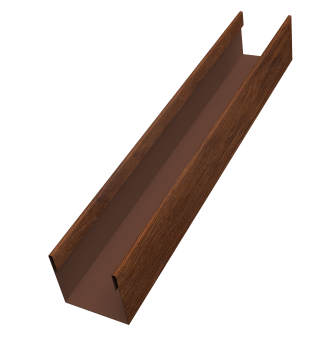 картинка Стойка жалюзи Milan Slim 0,45 Print Premium Golden Wood Fresh TwinColor (2,5м) Центр Кровли