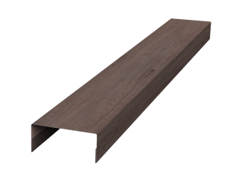 картинка Крышка 30х15 жалюзи Texas 0,45 Print Elite White Wood TwinColor (3м) Центр Кровли