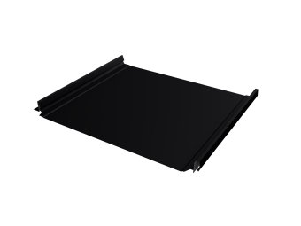 картинка Кликфальц Pro Grand Line 0,5 Satin Matt с пленкой на замках RAL 9005 черный Центр Кровли
