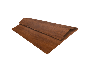 картинка Планка стартово-финишная Экобрус Grand Line 0,45 Print-Double Premium Golden Wood Fresh (2м) Центр Кровли