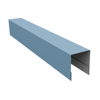 картинка Планка боковая для забора из сайдинга ЭкоБрус 0,45 Drap TX RAL 5024 пастельно-синий (2,5м) Центр Кровли