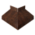 Угол отлива внешний 70 0,45 Print Premium с пленкой Cherry Wood Dark FTC Центр Кровли
