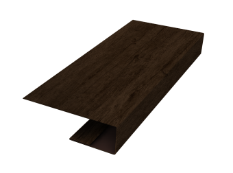 картинка J-Профиль 12мм 0,45 Print Premium Antique Wood TwinColor (2м) Центр Кровли