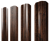 Штакетник М-образный А фигурный 0,45 Print Elite Cherry Wood TwinColor Центр Кровли