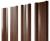 Штакетник М-образный А с прямым резом 0,45 Print Elite Choco Wood TwinColor Центр Кровли