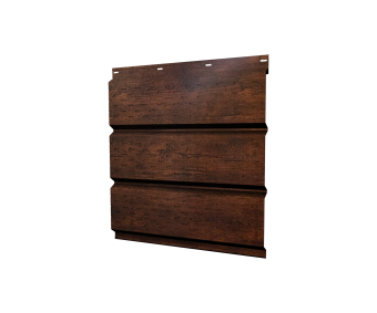 картинка Софит металлический полная перфорация 0,45 Print-Double Premium с пленкой Cherry Wood Dark F Центр Кровли