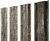 Штакетник М-образный В с прямым резом 0,45 Print Elite Nordic Wood TwinColor Центр Кровли