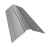 Планка конька фигурного 150x150 0,45 PE lite с пленкой RAL 7004 сигнальный серый (2м) Центр Кровли
