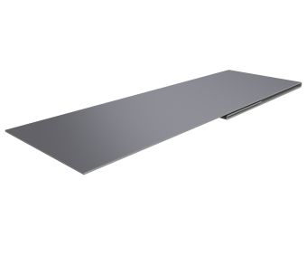 картинка Планка финишная 48х25 0,45 PE с пленкой RAL 7004 сигнальный серый (3м) Центр Кровли