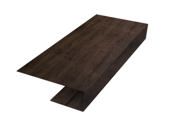 картинка J-Профиль 12мм 0,45 Print-Double Elite Antique Wood (2м) Центр Кровли