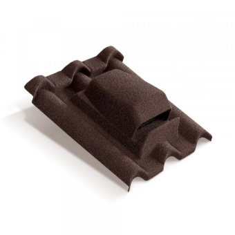 картинка Вентилятор кровельный для композитной черепицы Metrotile RV75 Gallo коричневый Центр Кровли