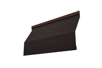 картинка Ламель забора жалюзи Milan Slim 0,45 Print Elite Coffee Wood TwinColor Центр Кровли