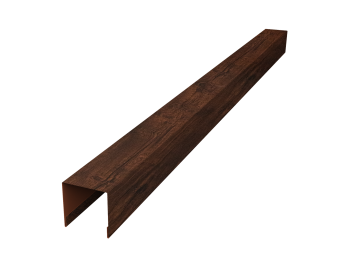 фото Планка вертикальная лицевая для горизонтального монтажа штакетника 0,45 Print Premium Cherry Wood Dark FTC (2м) Центр Кровли картинка Планка вертикальная лицевая для горизонтального монтажа штакетника 0,45 Print Premium Cherry Wood Dark FTC (2м) Центр Кровли
