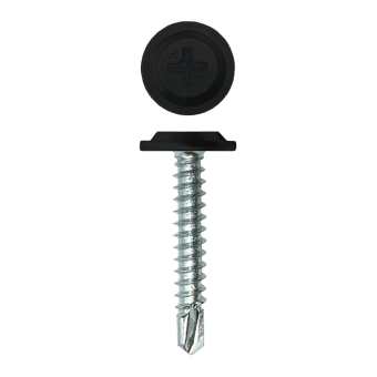 картинка Саморез ПШС Daxmer Pro 4,2х25 (500 шт) шлиц PH2 RAL 9005 Центр Кровли