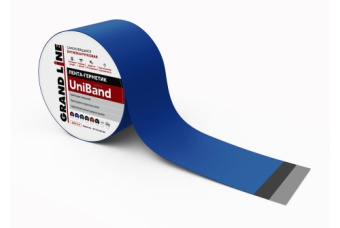 картинка Лента герметизирующая Grand Line UniBand самоклеящаяся 10мх10см RAL 5005 синяя Центр Кровли