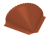Заглушка конусная 0,5 Satin RAL 8004 терракота Центр Кровли