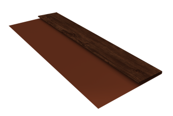 картинка Планка стартовая БХ new 0,45 Print Elite Cherry Wood TwinColor (2м) Центр Кровли