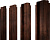 Штакетник П-образный B фигурный Grand Line 0,45 Print Elite Cherry Wood TwinColor Центр Кровли
