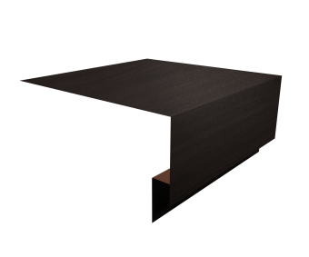 картинка Планка околооконная сложная 250х75х18 (j-фаска) 0,45 Print Elite Coffee Wood TwinColor (3м) Центр Кровли