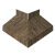 Угол отлива внешний 70 0,45 Print Elite с пленкой Nordic Wood TwinColor Центр Кровли