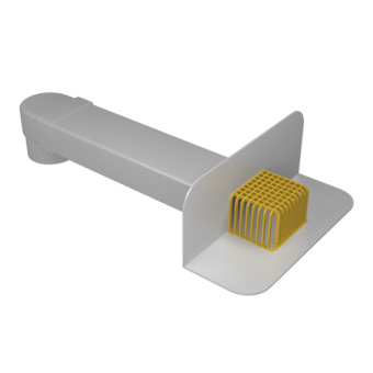 картинка Воронка парапетная ПВХ Termoclip 65х100х550мм с отводом Ø100мм Центр Кровли