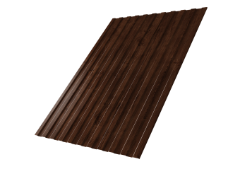 картинка Профнастил С8A v01 0,45 Print Elite Cherry Wood TwinColor Центр Кровли
