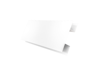 картинка Планка H-образная Экобрус 0,45 PE-Double с пленкой RAL 9003 сигнальный белый (2м) Центр Кровли