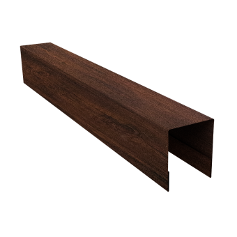 фото Планка боковая для забора из сайдинга (Квадро брус, Вертикаль) 0,45 Print-Double Premium Cherry Wood Dark F (3м) Центр Кровли картинка Планка боковая для забора из сайдинга (Квадро брус, Вертикаль) 0,45 Print-Double Premium Cherry Wood Dark F (3м) Центр Кровли